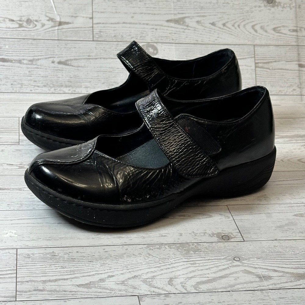 Dansko Mary Jane Shoes Women 39 US 8.5 Black Patent Leather Comfort